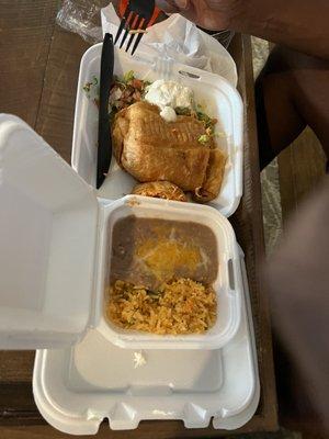 Chimichanga plate