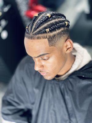 Skin Fade with braids