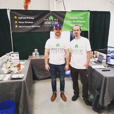 Michael (left) and Jason (right) at the Longmont Home Show.