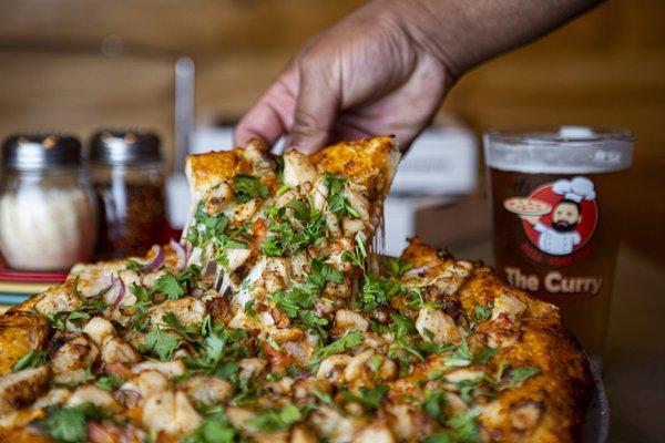 Butter Chicken Pizza