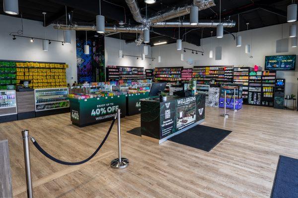 Welcome to Wellgreens dispensary. We accept debit and credit for your Cannabis needs. we are voted best Dispensary three years in a row