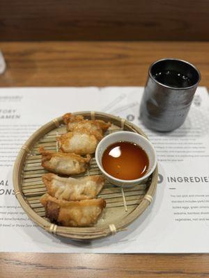 Deep fried gyoza.