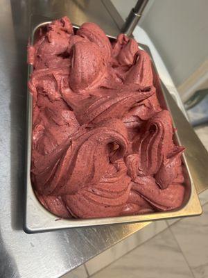 Raspberry gelato