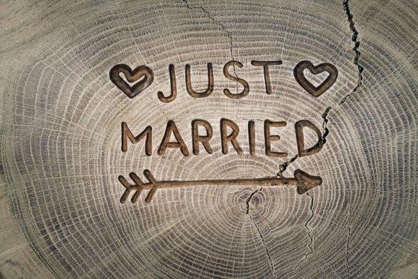 Just Married Sign