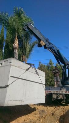 Installing new septic tank in Yorba Linda