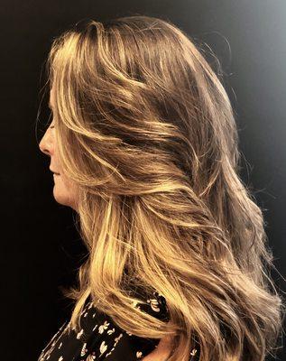 Balayage and Keratin complex smoothing treatment