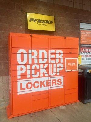 Pickup lockers (work like the Amazon ones)