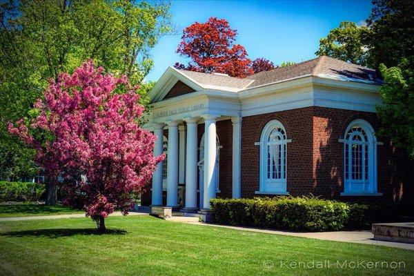 photo of Hudson Falls Free Library, courtesy of Kendall McKernon, The McKernon Gallery, Hudson Falls, NY.