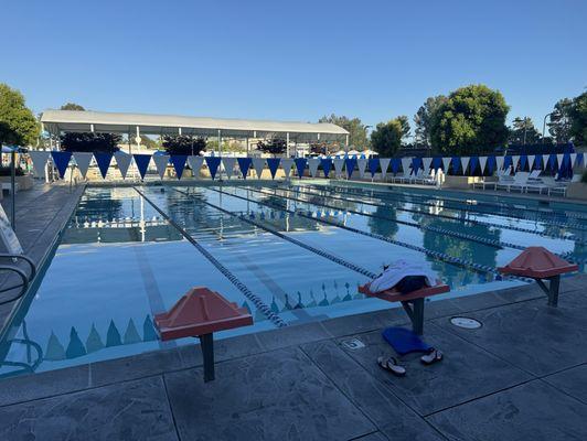 The pool lanes