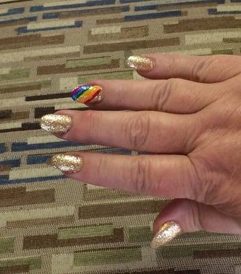 Showing my marriage equality pride!