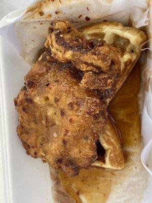 Chicken and waffles