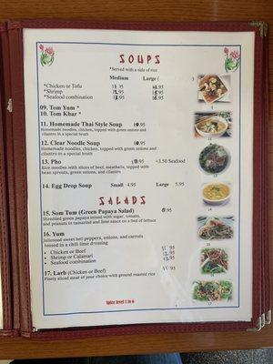 Soups and salad