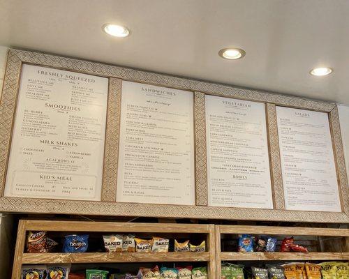 Inside menu