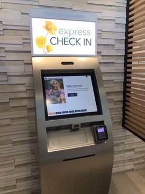 Check in kiosk