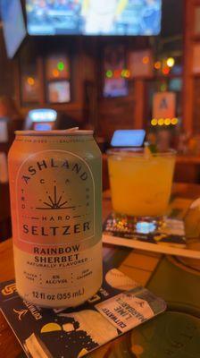 Rainbow sherbet seltzer