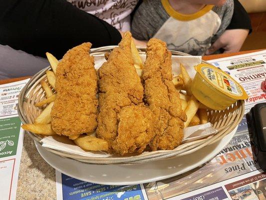 Chicken Tenders with Fries from the Kids Menu