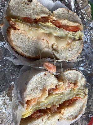 Brooklyn Bagel sandwich