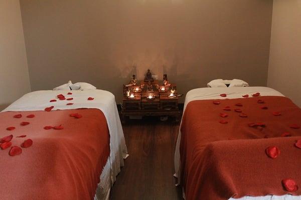 Couple Massage room - set up can vary by location.