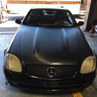 Carbon fiber job on slk.