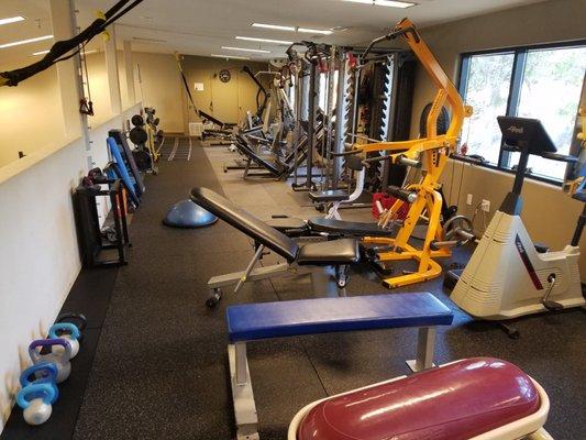 We have tons of equipment and plenty of space in which we can create super fun and challenging workouts that deliver results!