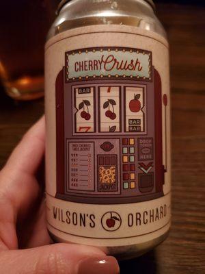 Delicious Cherry Hard Apple Cider by Wilson's Orchard