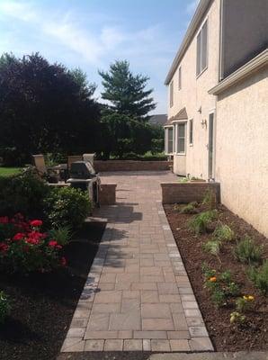 Walkway, and patio