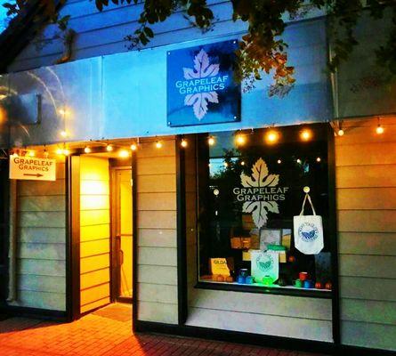 Our storefront, 1006 Clinton Street, downtown Napa. We move here in April of 2019 and still continue to have our office location here.