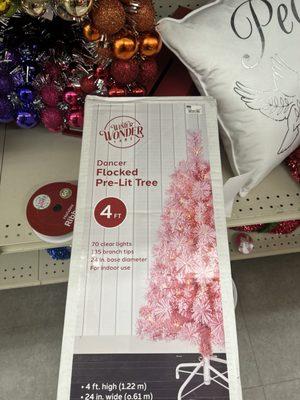 Bought a cute little pink tree. $35