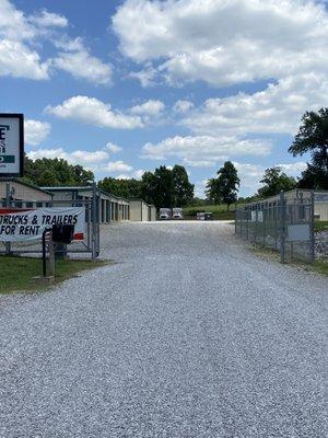 Gate and keypad at Affordable Storage Guys, Cookeville, TN.