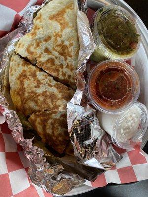 Steak and Veggie Quesadilla