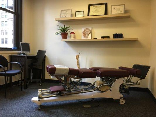 Chiropractic treatment room 1