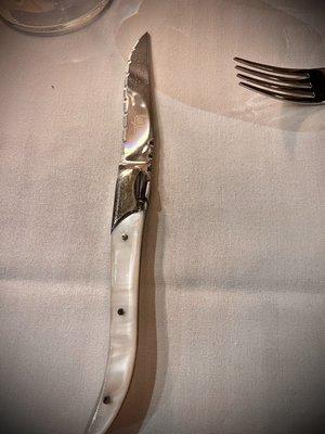 Oh how I marveled at the pearl handled steak knife!