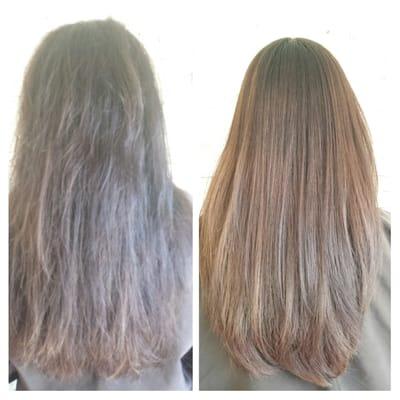 Brazilian keratin treatment by ty Kasai Hair