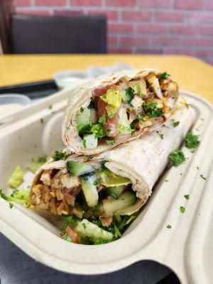 Chicken shawarma wrap