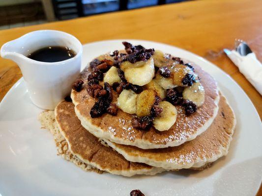 Banana & pecan pancake