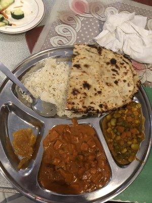 Chicken tikka masala Lunch combo