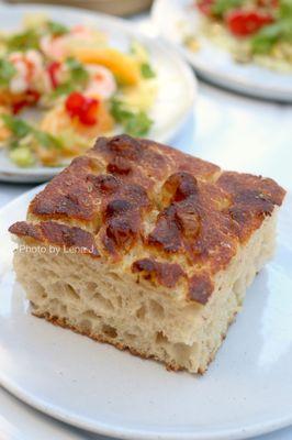 Sourdough focaccia ($3) - pretty good, quite chewy and stretchy