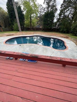 custom built gunite pool