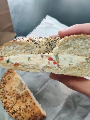 Veggie cream cheese