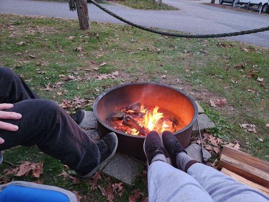 Campfire eating