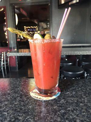 Boooooooozy Bloody Mary!  Knock yer socks off tasty!