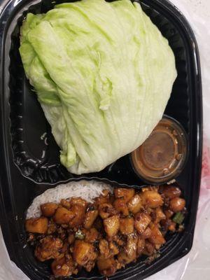 Chicken lettuce wrap