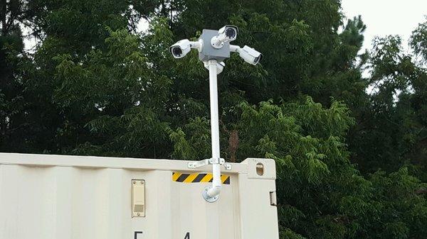 Creative camera angles at a shipping yard.