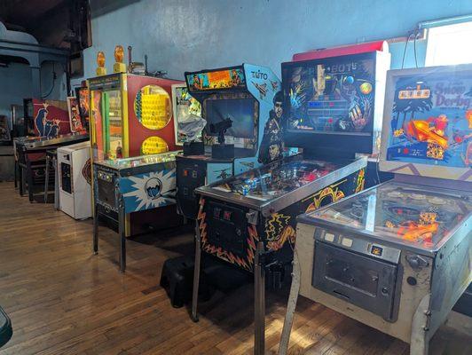 Portion of the back arcade area where there's a ton more arcade games to choose from