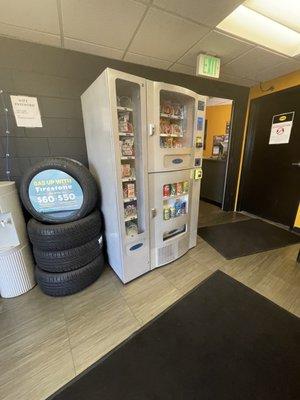 Vending machine in lobby/waiting area