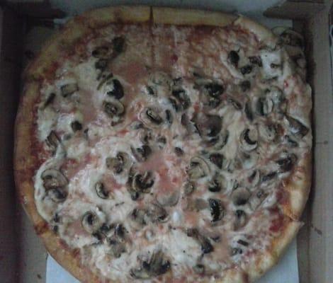 Mushroom pizza from Frescho.