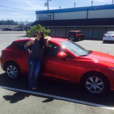 New car!  Many thanks to Donnie at Bernie Bishop Mazda