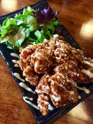 Honey sesame chicken karaage