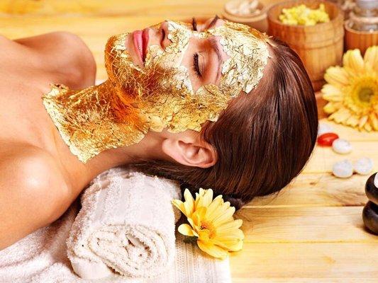 Gold therapy baby facial