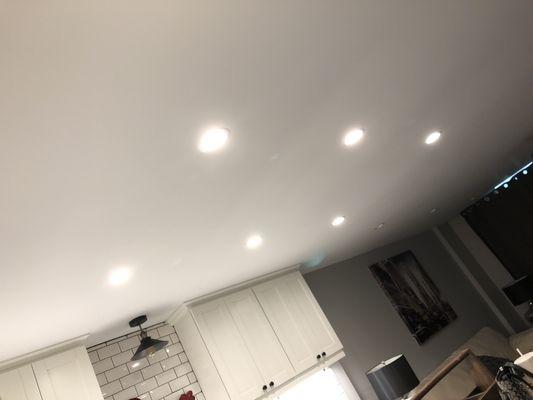 Recessed lighting we did for a client